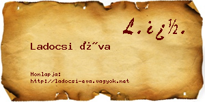 Ladocsi Éva névjegykártya