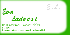 eva ladocsi business card